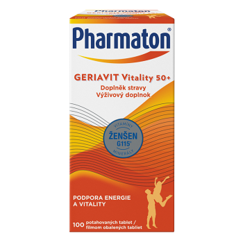 PHARMATON GERIAVIT Vitality 50+ tablety 100 kusů