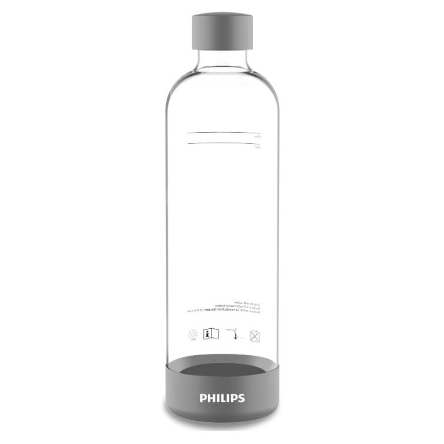 E-shop PHILIPS ADD911GR/10 Karbonizační lahev šedá 1l 2 kusy