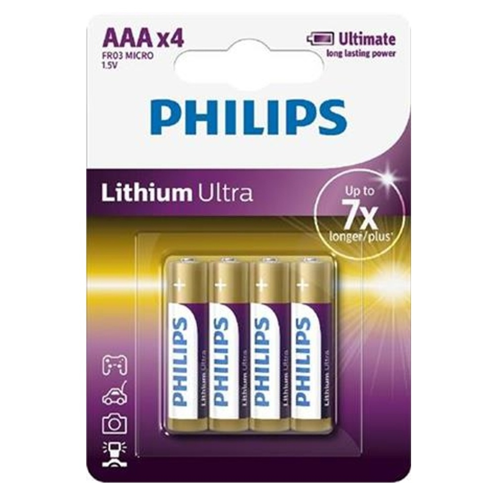 E-shop PHILIPS FR03LB4A/10 mikrotužkové baterie 4 kusy