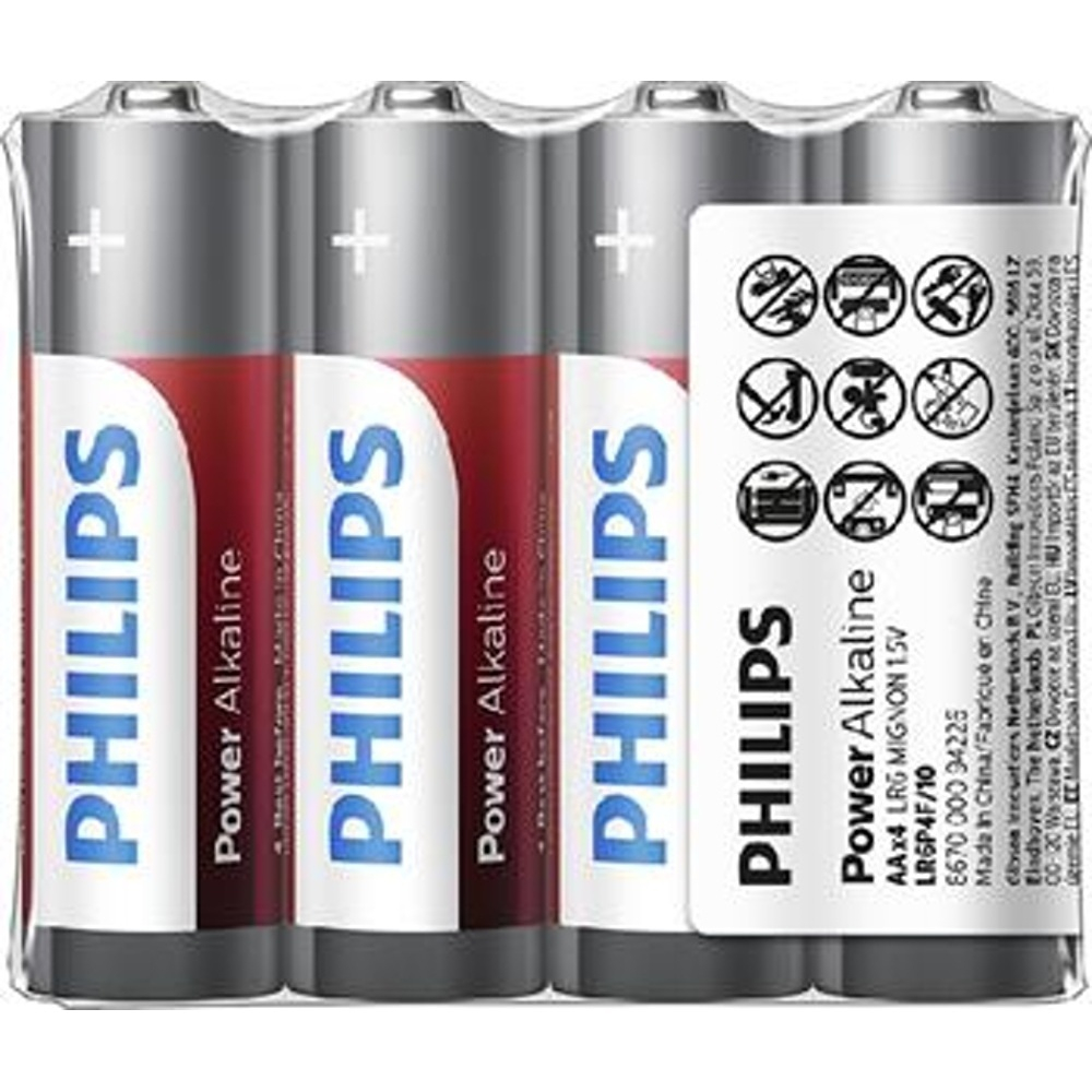 E-shop PHILIPS LR03P4F/10 mikrotužkové baterie 4 kusy
