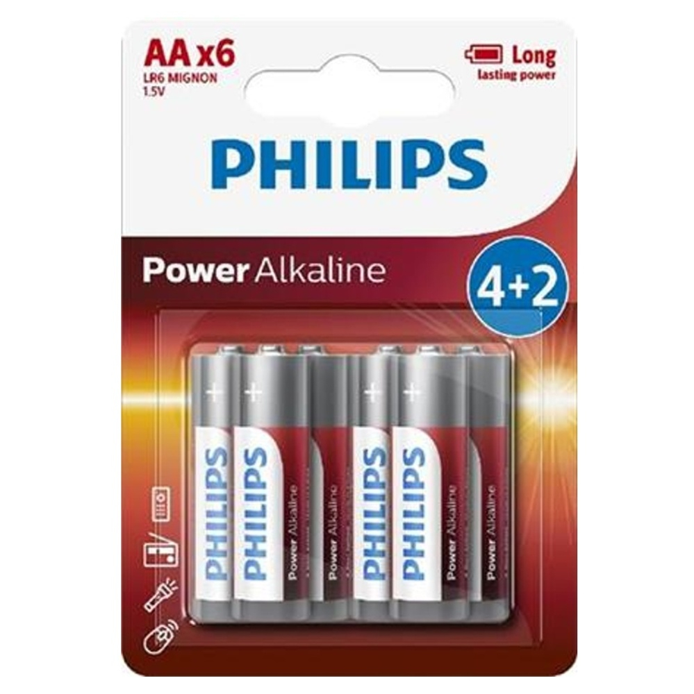E-shop PHILIPS LR6P6BP/10 tužkové baterie 6 kusů