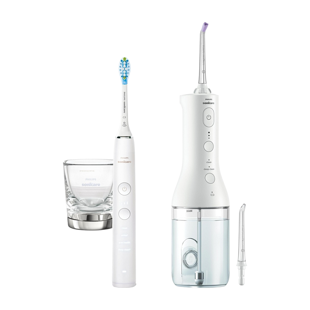 Philips Sonicare 9000 DiamondClean White + Power Flosser White HX3886/41 koupíte na Lekarna.cz