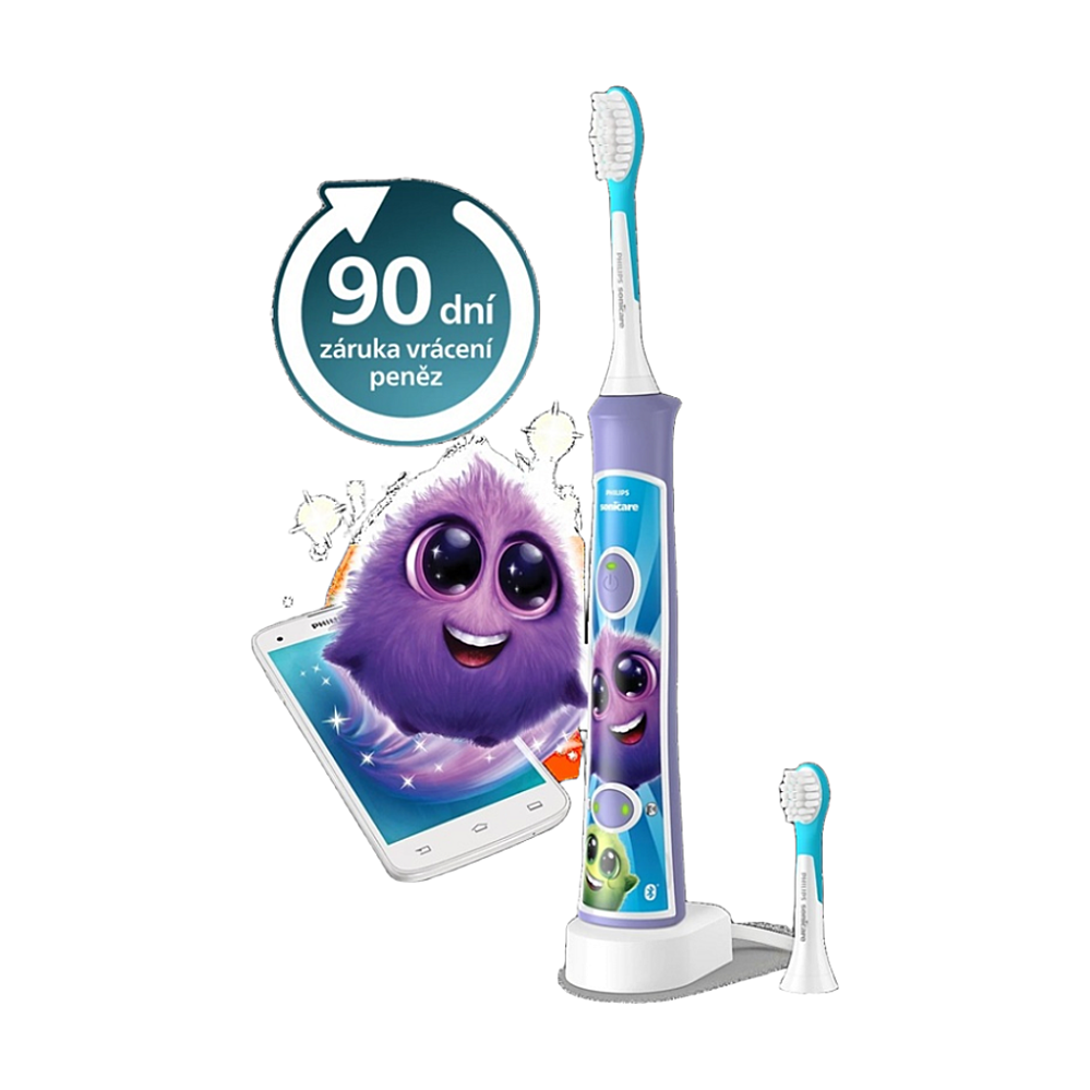Philips Sonicare for Kids HX6322/12 dětský sonický zubní kartáček fialový