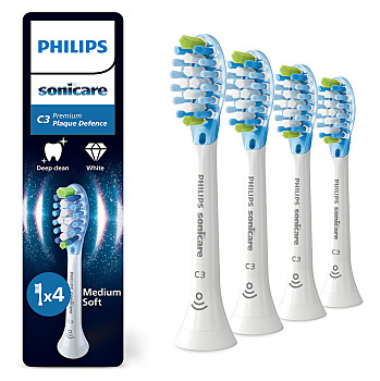 PHILIPS SONICARE HX9044/87 Premium plaque defense hlavice 4 kusy (Náhradní hlavice k zubním kartáčkům)