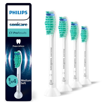 PHILIPS SONICARE ProResults standard náhradní hlavice bílé 4 kusy HX6014/87 (Náhradní hlavice k zubním kartáčkům)