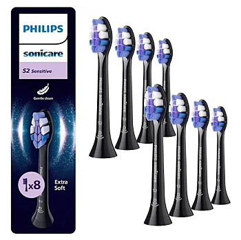 PHILIPS SONICARE HX6058/88 Sensitive standard náhradní hlavice 8 kusů (Náhradní hlavice k zubním kartáčkům)