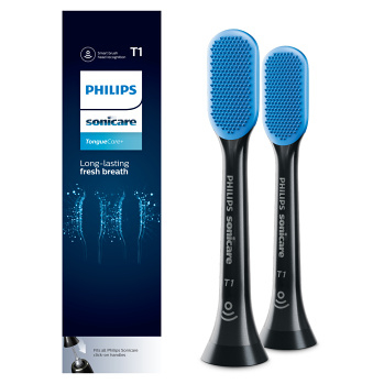 PHILIPS SONICARE TongueCare+ Black HX8072/11 náhradní hlavice na jazyk 2 ks