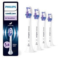 PHILIPS SONICARE Sensitive standard náhradní hlavice bílé 4 kusy HX6054/87
