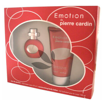 Pierre Cardin Emotion - parfémová voda s rozprašovačem 30 ml + tělové mléko 150 ml (Promáčklý obal sady zezadu)