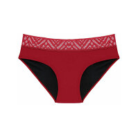 PINKE WELLE Menstruační kalhotky "Moře" červené - střední a silná menstruace velikost M