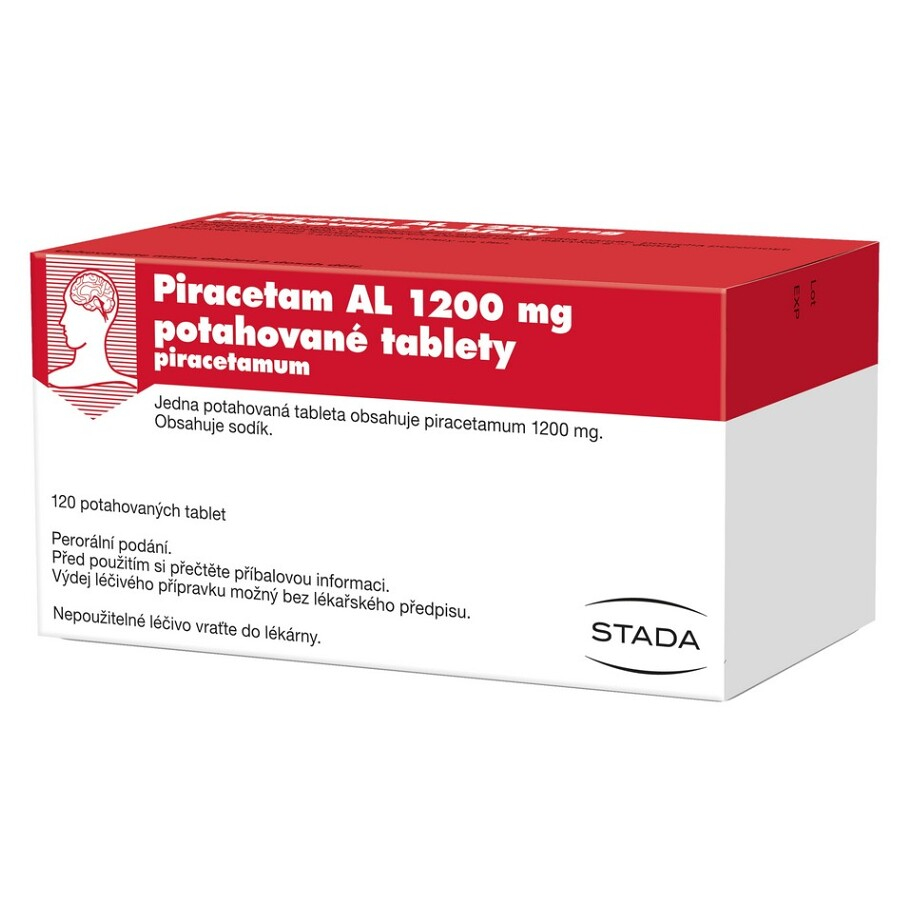 Levně PIRACETAM AL 1200 mg Potahované tablety 120 kusů