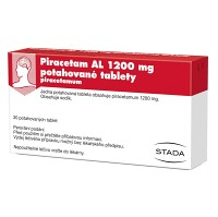 PIRACETAM AL 1200 mg Potahované tablety 30 kusů
