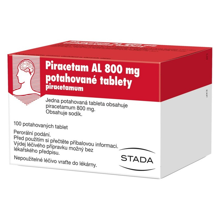 Levně PIRACETAM AL 800 mg Potahované tablety 100 kusů