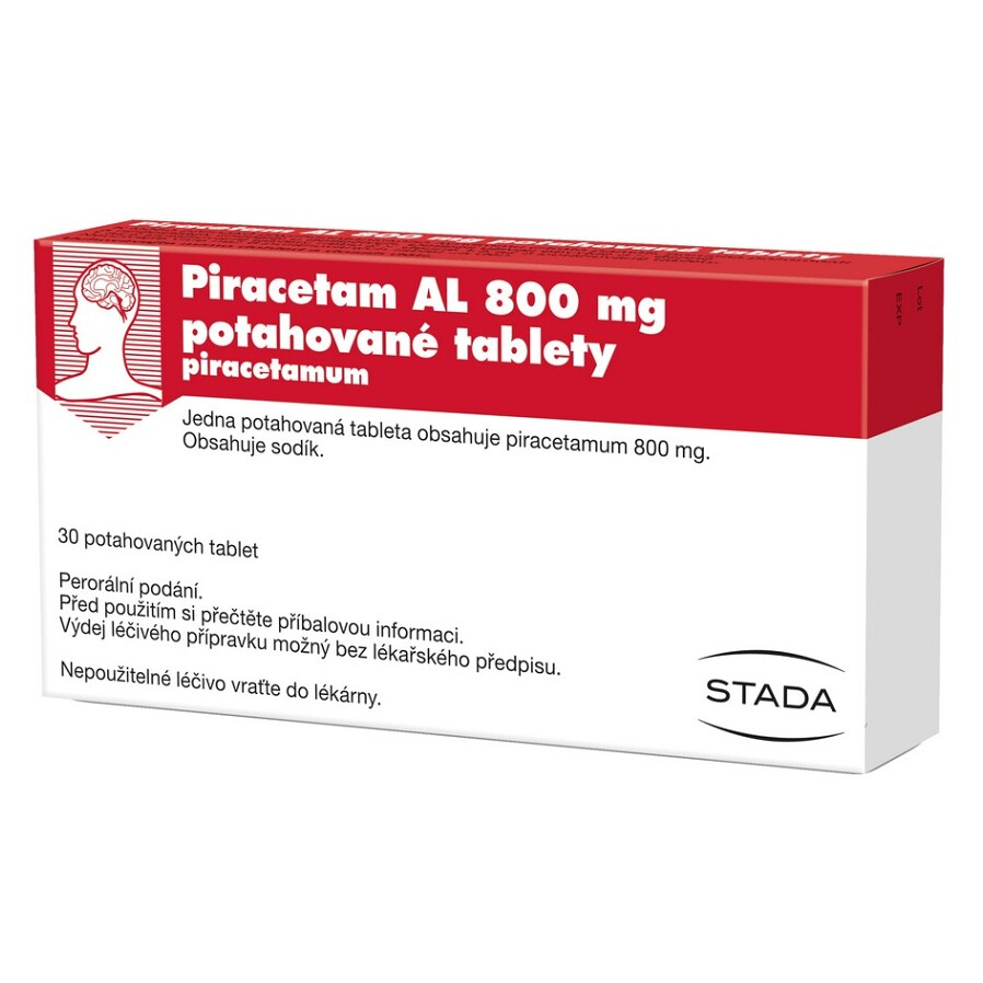 Levně PIRACETAM AL 800 mg Potahované tablety 30 kusů