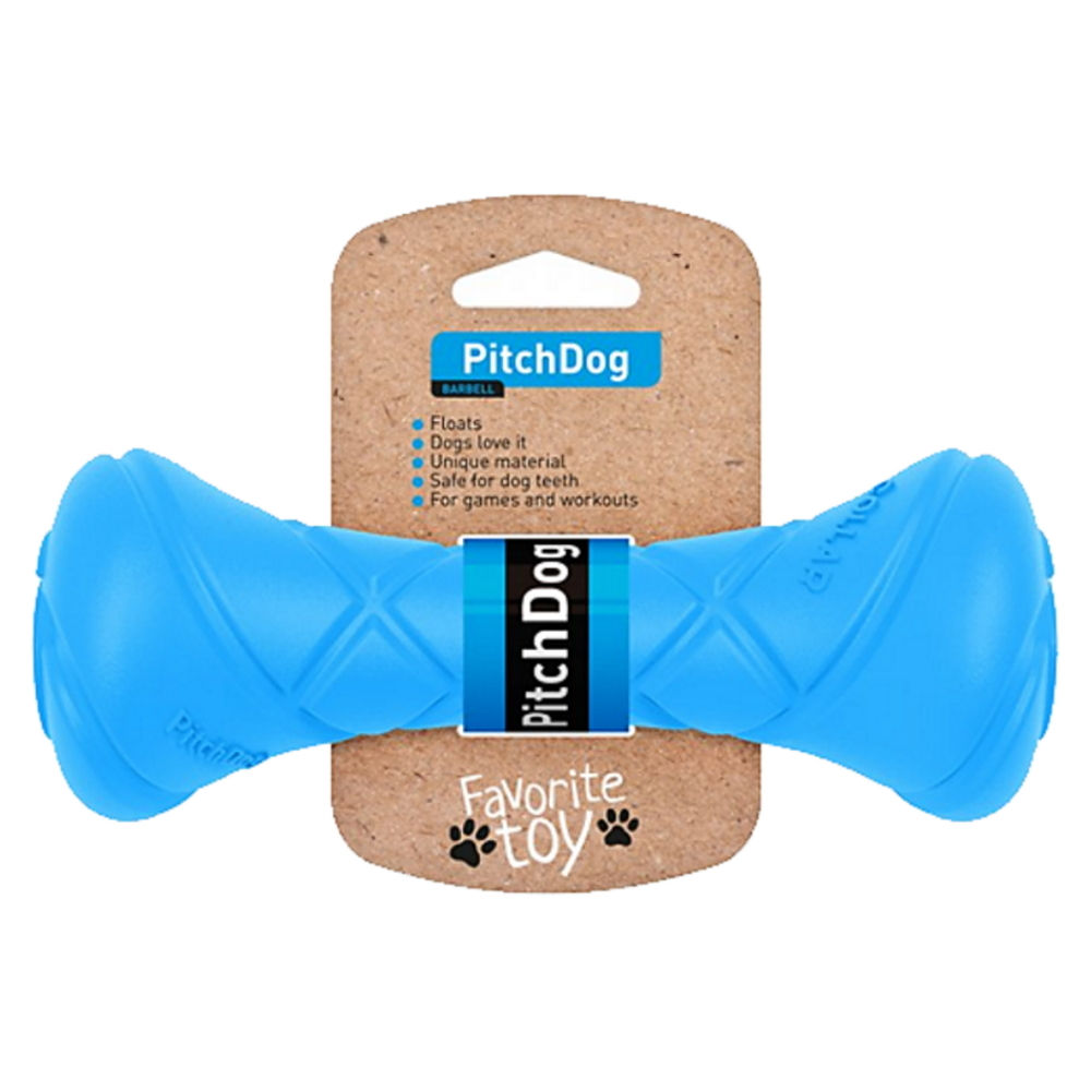 E-shop PITCHDOG Barbell pěnová činka pro psy modrá 1 ks