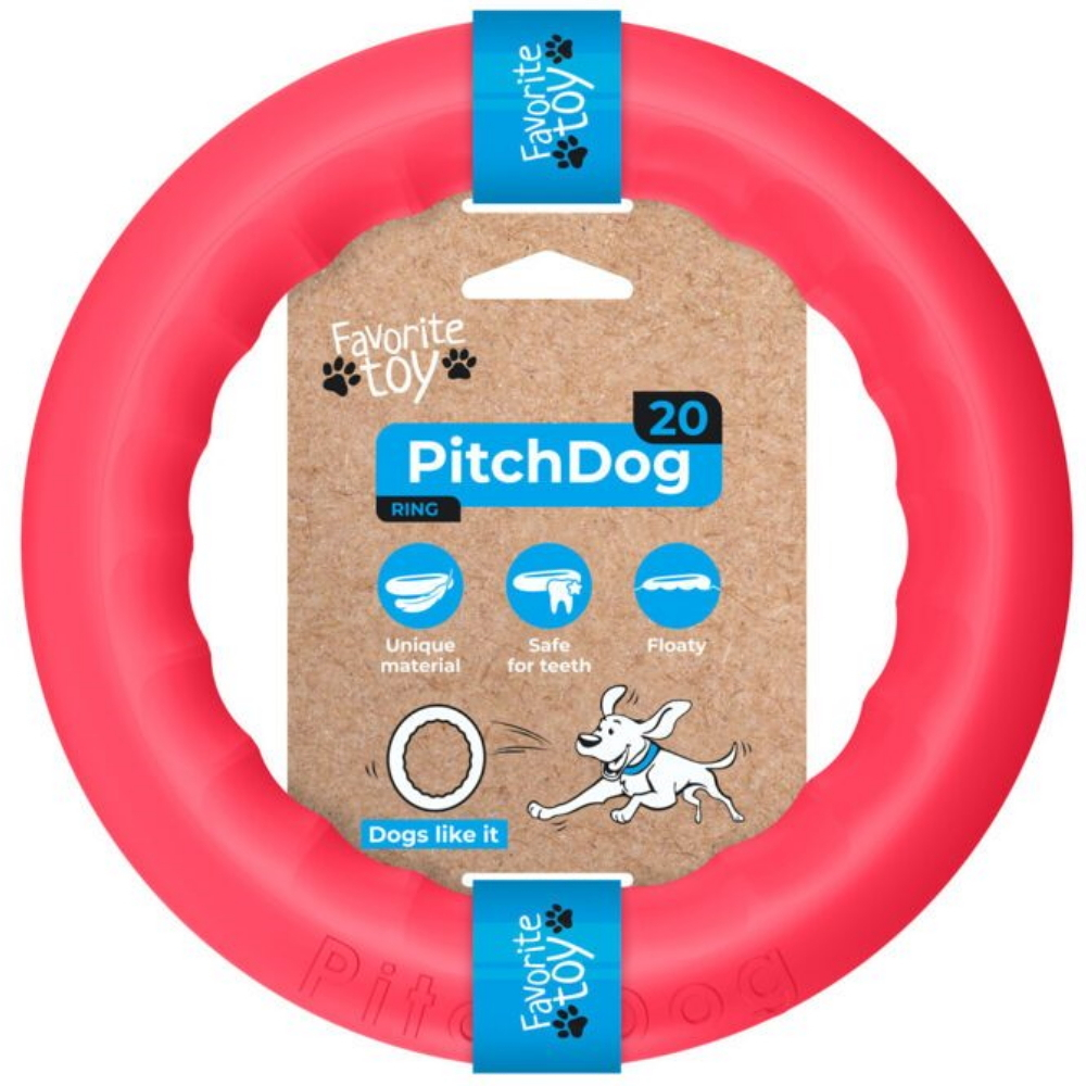 Levně PITCHDOG Ring pěnový kruh pro psy červený 1 ks, Velikost: 28