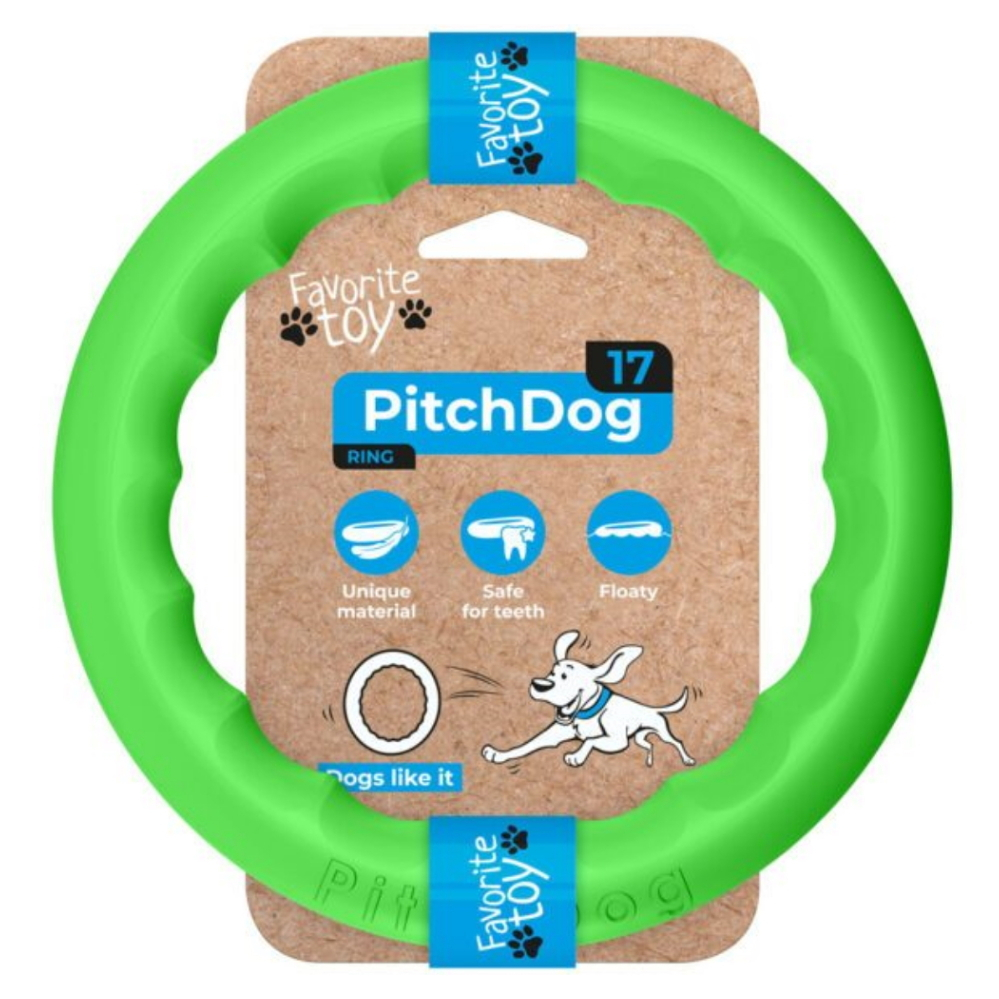 Levně PITCHDOG Ring pěnový kruh pro psy zelený 1 ks, Velikost: 28