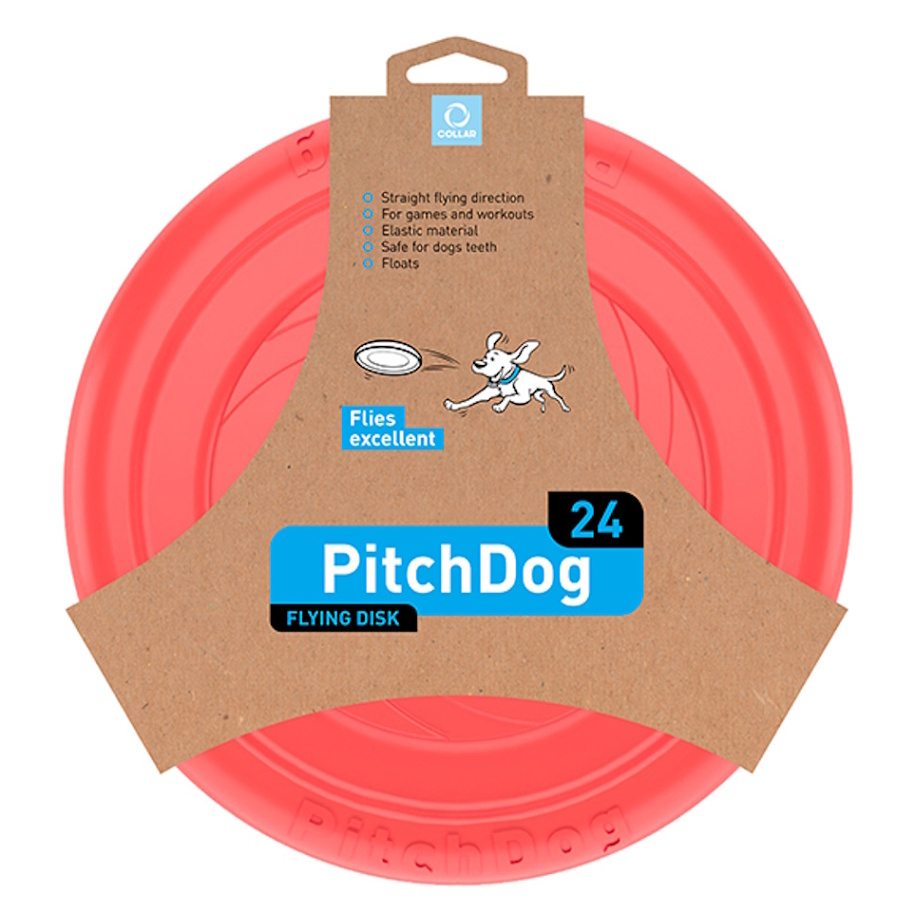E-shop PITCHDOG Pěnový létající disk pro psy červený 24 cm