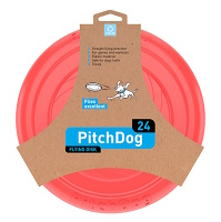 PITCHDOG Pěnový létající disk pro psy červený 24 cm