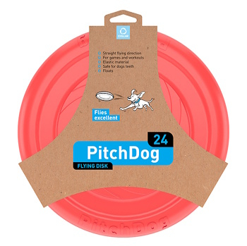 PITCHDOG Pěnový létající disk pro psy červený 24 cm