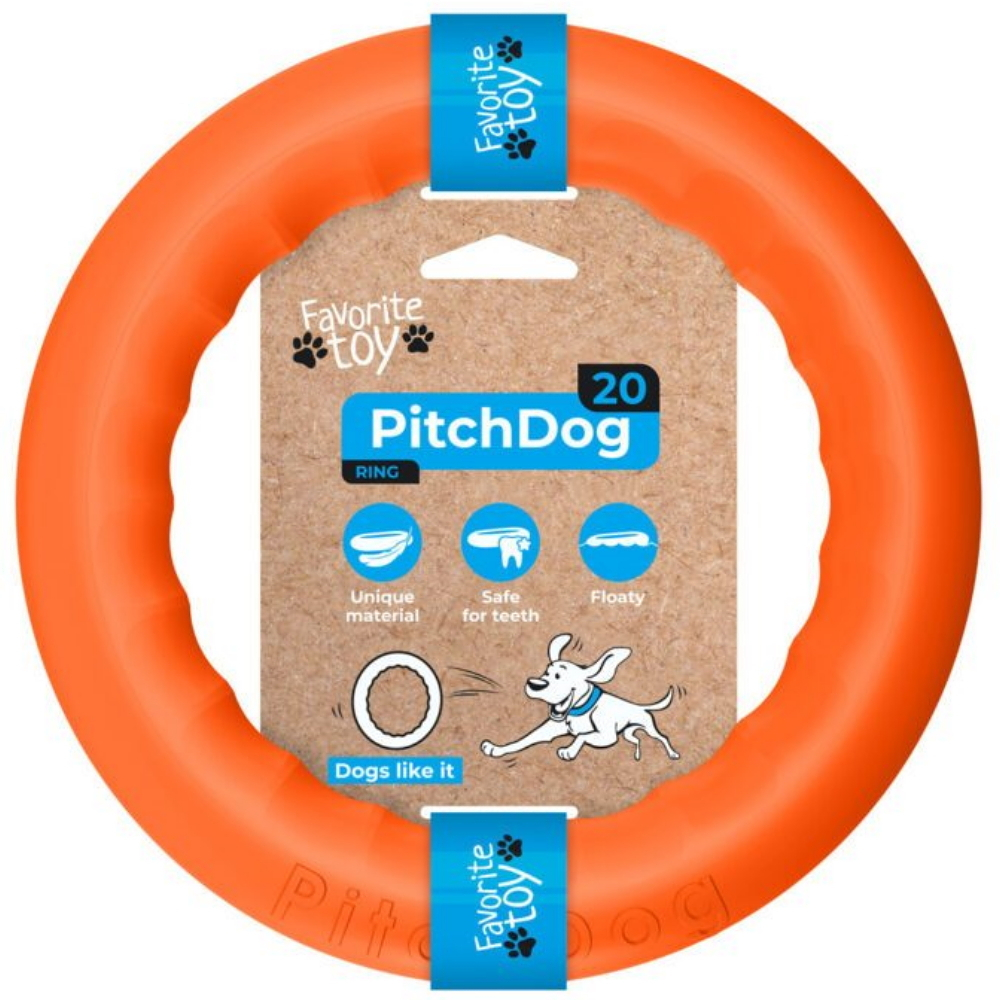 Levně PITCHDOG Ring pěnový kruh pro psy oranžový 1 ks, Velikost: 28