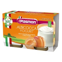 PLASMON Dezert bezlepkový jogurt a meruňka 6m+ 2 x 120 g