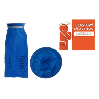AMERICAN WAY Plastový sáček pro případ nevolnosti 42 x 17,2 cm 4 kusy (Ochranné pomůcky)