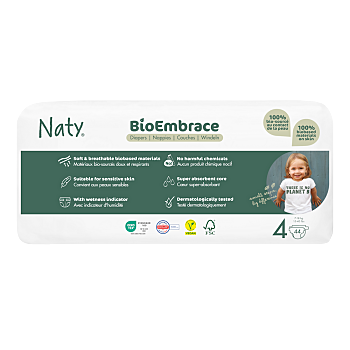 ECO BY NATY Bioembrace maxi plenky economy pack 7 - 18 kg 44 kusů (Plenky 4 (7 - 18 kg)) - Ekologické