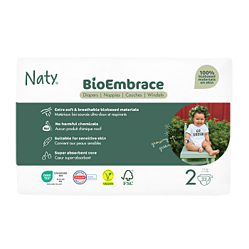 ECO BY NATY Bioembrace mini plenky 3-6 kg 33 kusů (Plenky 2 (3 - 6 kg)) - Ekologické