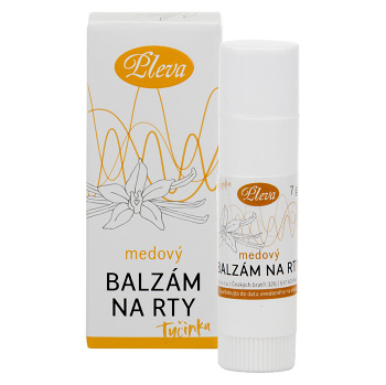 PLEVA Balzám na rty s vanilkou tyčinka 7 g (Přírodní péče o rty) - Vyživující, Přírodní, Ochranný, Zvláčňující