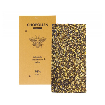PLEVA Chopollen čokoláda s rouskovým pylem 85 g (Čokolády) - Hořké