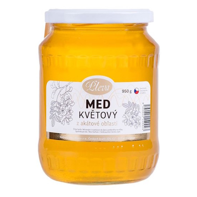 PLEVA Med květový z akátové oblasti 950 g