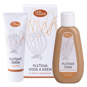 PLEVA Pleťový krém a voda na akné 100 + 50 g (Přírodní pleťové krémy) - Hydratační, Zklidňující, Přírodní, Denní, Noční, Denní péče