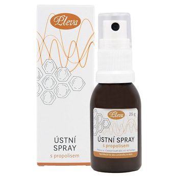 PLEVA Ústní sprej s propolisem 25 g (Přírodní zubní hygiena) - Hojivý, Antibakteriální, Dezinfekční, Osvěžující dech