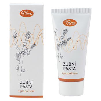 PLEVA Zubní pasta s propolisem 75 g (Přírodní zubní hygiena) - Čistící, Zklidňující, Antibakteriální, Osvěžující dech