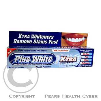 Plus+White Extra Whitening 100 g bělící zubní pasta