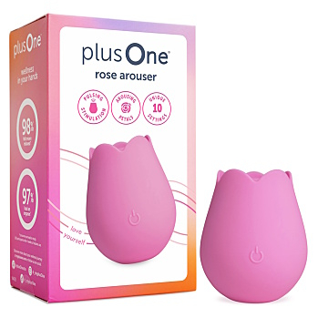 PLUSONE Růžová rozkoš bloom (Vibrační erotické pomůcky a kroužky) - Vibrující