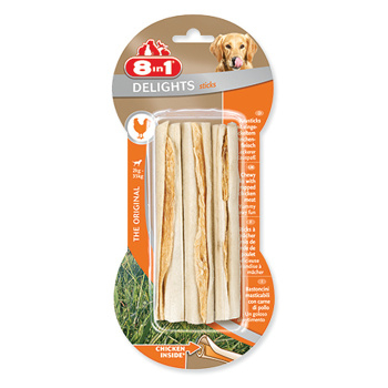 8IN1 Delights kost žvýkací 3 kusy (Dentální pamlsky pro psy)