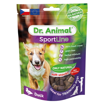DR. ANIMAL Sportline pochoutka kachna pro psy 100 g