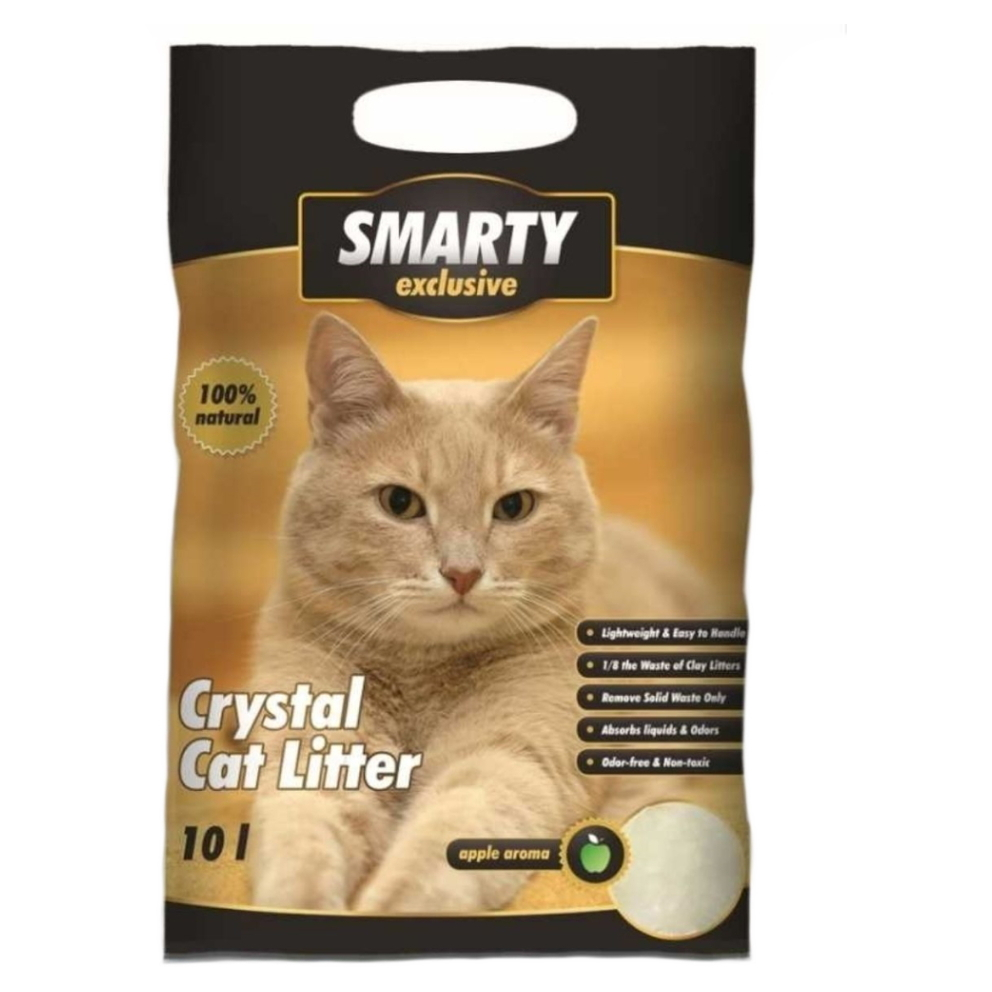 Levně SMARTY Exclusive silikátové stelivo pro kočky 10 l