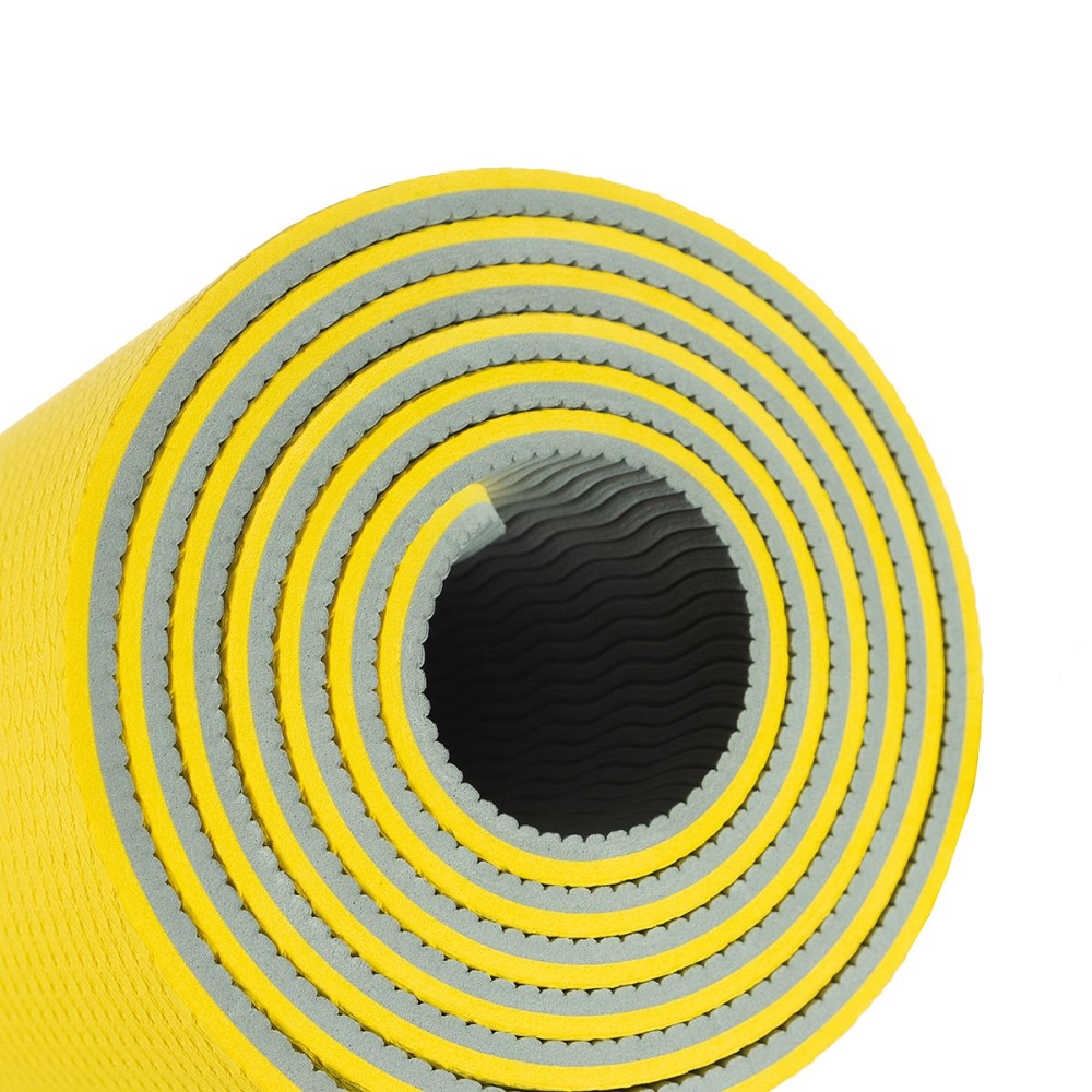 Levně GYMBEAM Yoga mat dual grey yellow podložka