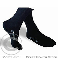 Ponožky NANOSILVER antibakteriální Sport černé velikost 42-47
