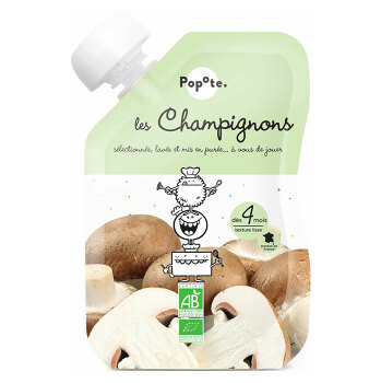 POPOTE Zeleninová kapsička žampiony od 4.měsíce BIO 120 g