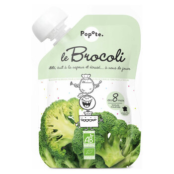 POPOTE Zeleninová kapsička brokolice od 8.měsíců BIO 120 g