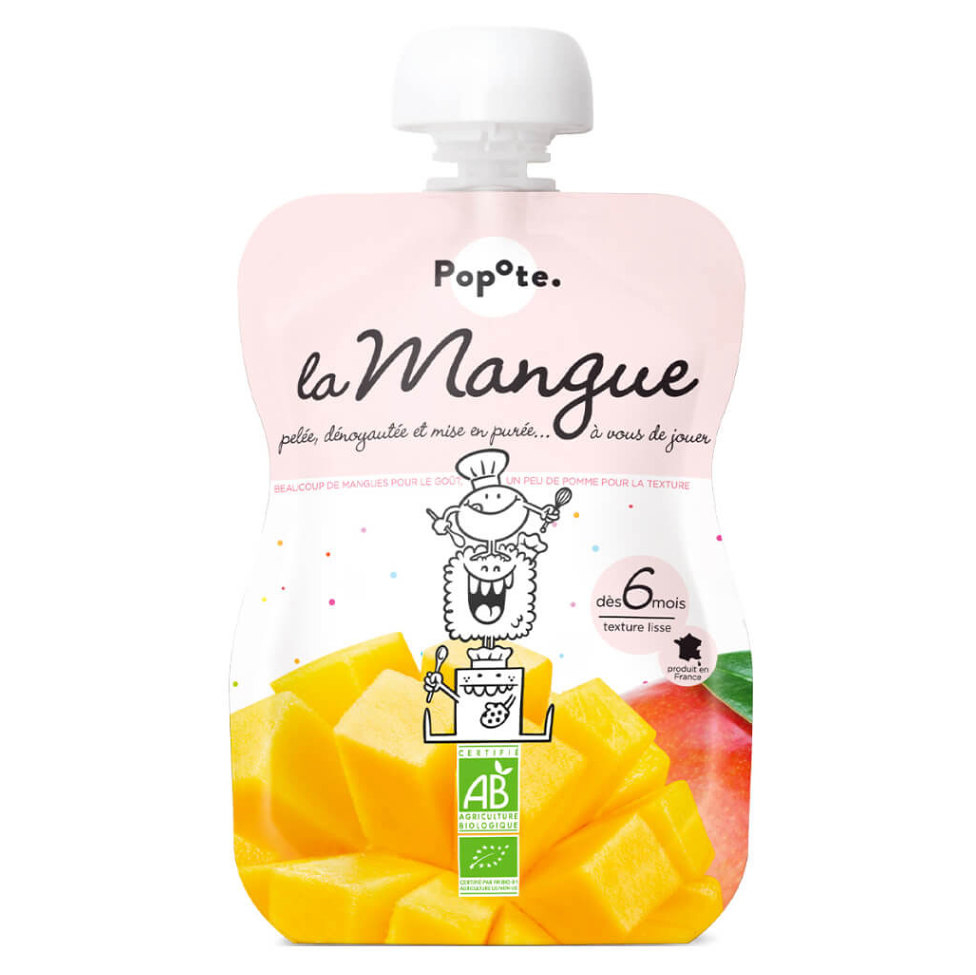 E-shop POPOTE Ovocná kapsička mango od 6.měsíce 120 g