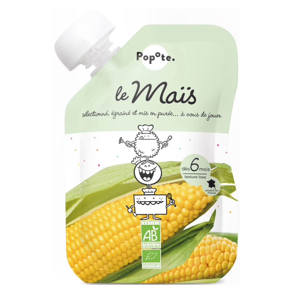 E-shop POPOTE Zeleninová kapsička sladká kukuřice od 6.měsíců BIO 120 g