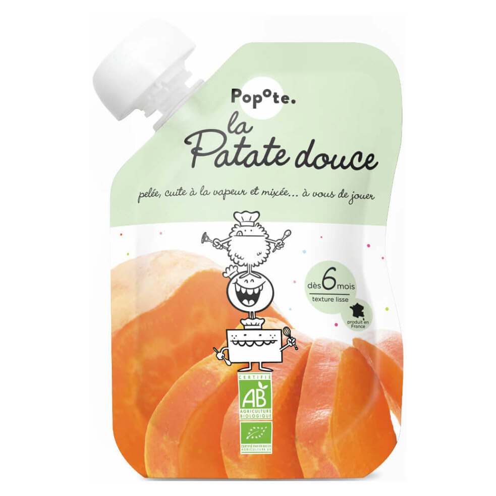 Levně POPOTE Zeleninová kapsička sladký brambor od 6.měsíce BIO 120 g