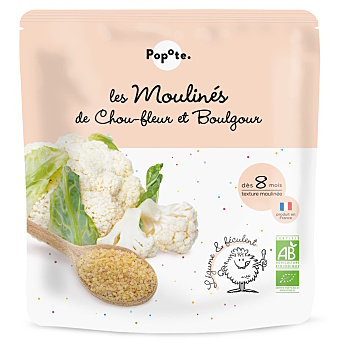 POPOTE Květák s bulgurem 8m+ BIO 180 g (Zeleninové příkrmy) - BIO