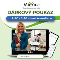 Poukaz na konzultaci s psychologem Mojra.cz 2x60 + 1x90 min