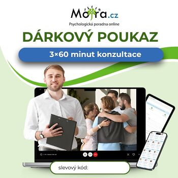 Poukaz na konzultaci s psychologem Mojra.cz 3 x 60 min (Vzdálená odborná péče)